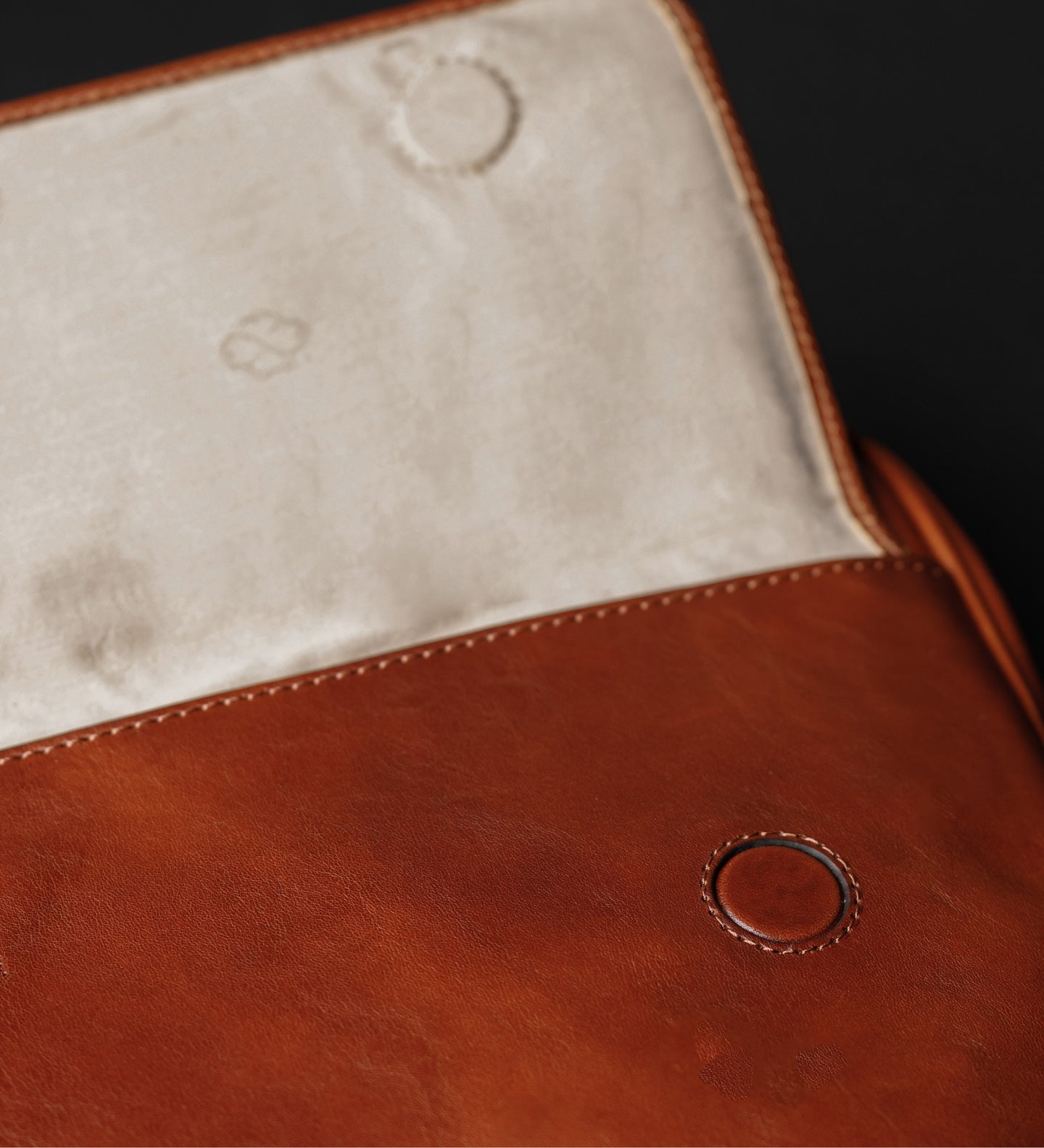 Bruin Leren Aktetas voor Laptop - The Sky