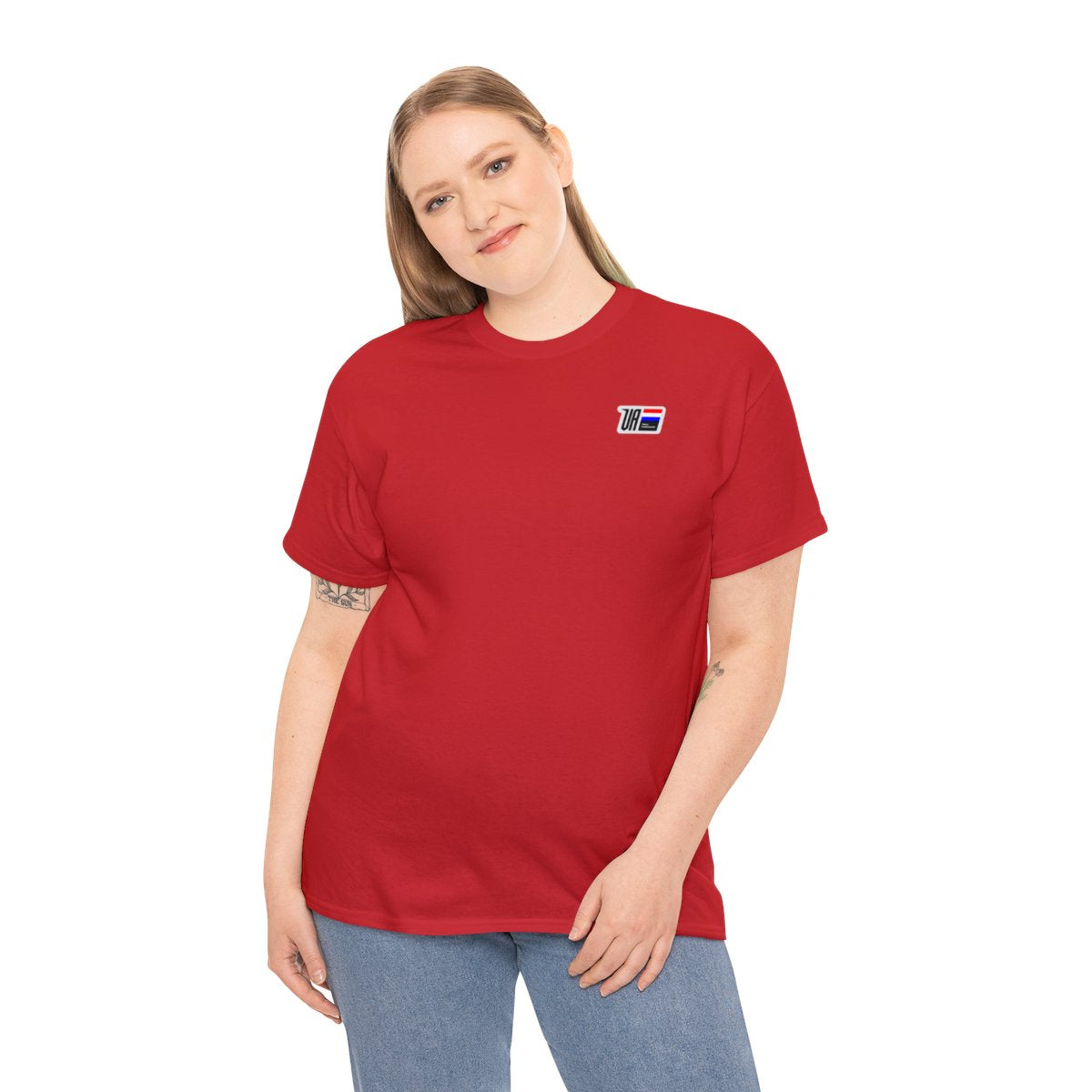 Born To Ride Forced To Work, Premium Motorcycle Unisex Crewneck T-shirt - Red