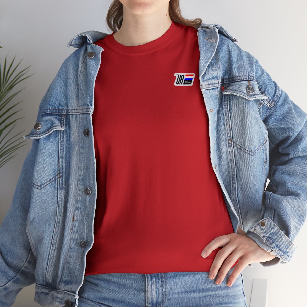 Born To Ride Forced To Work, Premium Motorcycle Unisex Crewneck T-shirt - Red