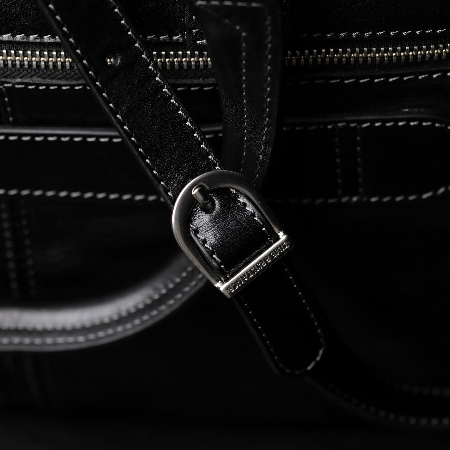 Zwart Leren Briefcase Laptoptas - ORLANDO