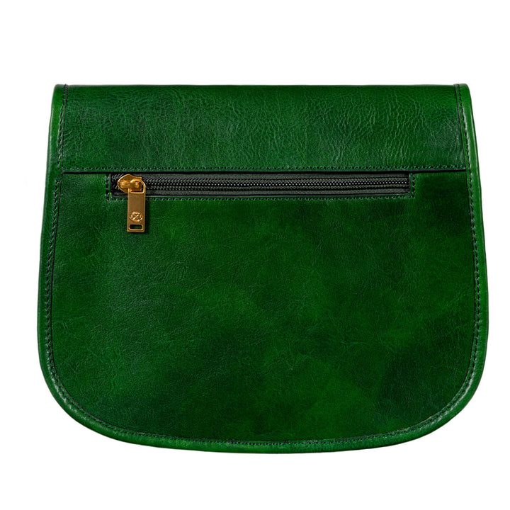 Groene Leren Schoudertas - Women in Love