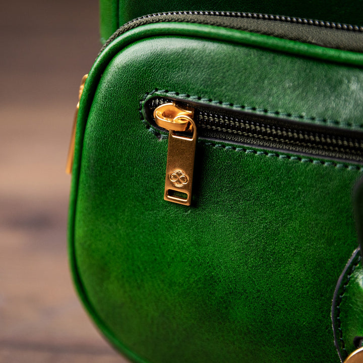 Groene Leren Schoudertas - Women in Love