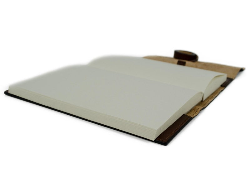 Donker bruin Leren Journal, Notebook - P.S. I LOVE YOU - Notitieboek, Reisdagboek