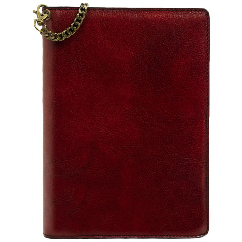 Rood Leren Journal met hervulbare A5 blok - The Diary Of A Nobody