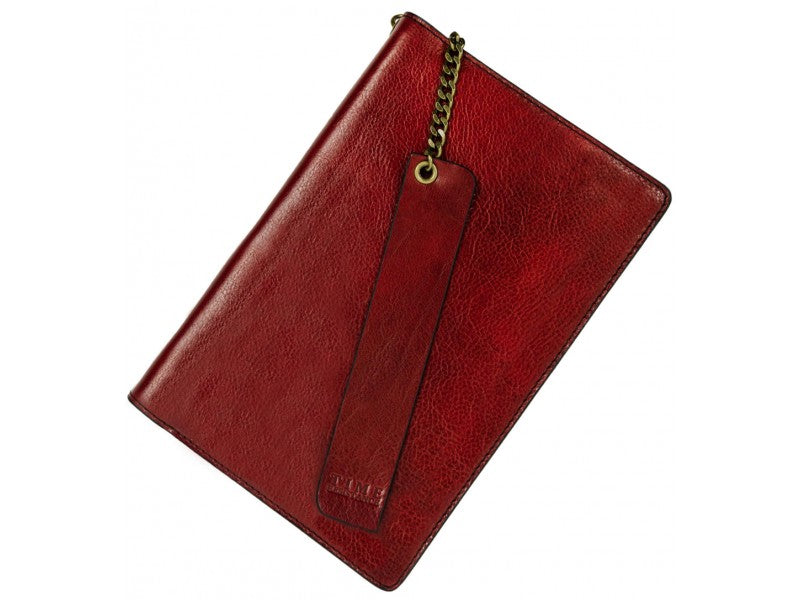 Rood Leren Journal met hervulbare A5 blok - The Diary Of A Nobody