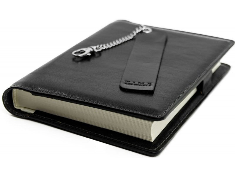 Zwart Leren Journal met hervulbare A5 blok - The Diary Of A Nobody