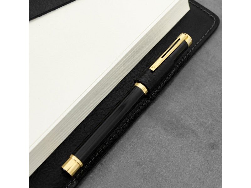 Zwart Leren Journal met hervulbare A5 blok - The Diary Of A Nobody