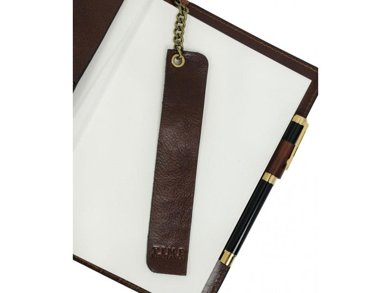 Donker bruin Leren Journal met hervulbare A5 blok - The Diary Of A Nobody