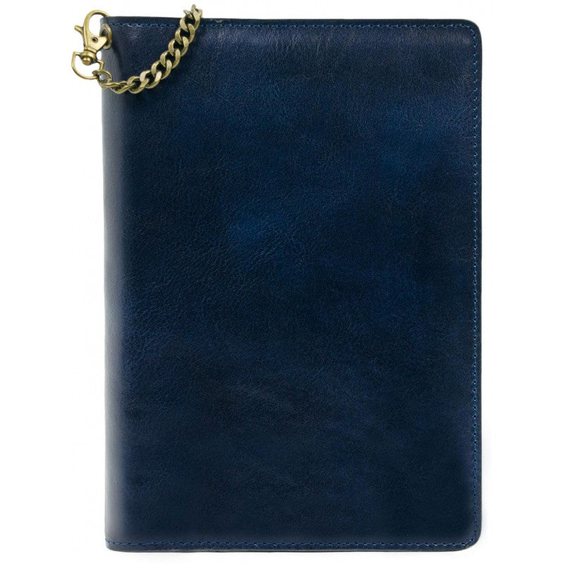 Blauw Leren Journal met hervulbare A5 blok - The Diary Of A Nobody
