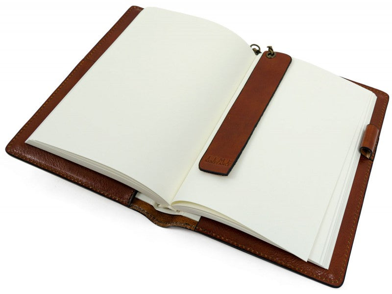 Bruin Leren Journal met hervulbare A5 blok - The Diary Of A Nobody