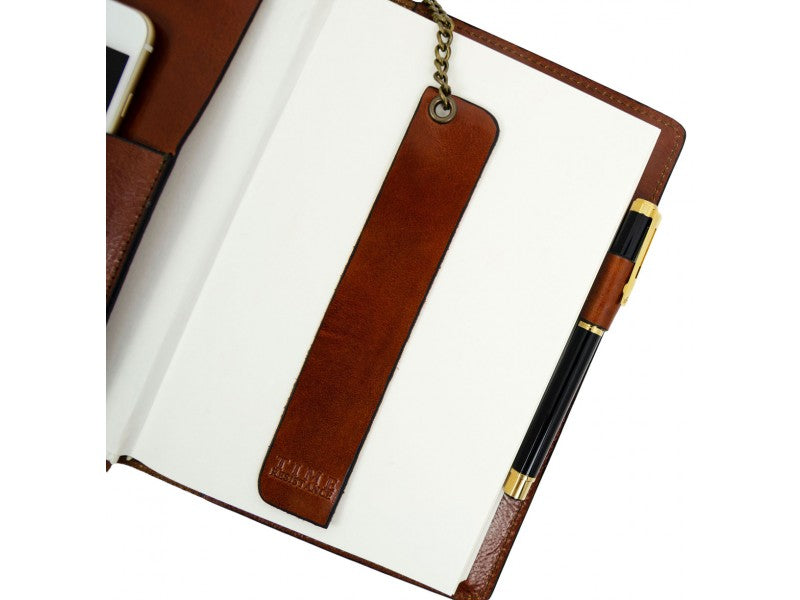 Bruin Leren Journal met hervulbare A5 blok - The Diary Of A Nobody