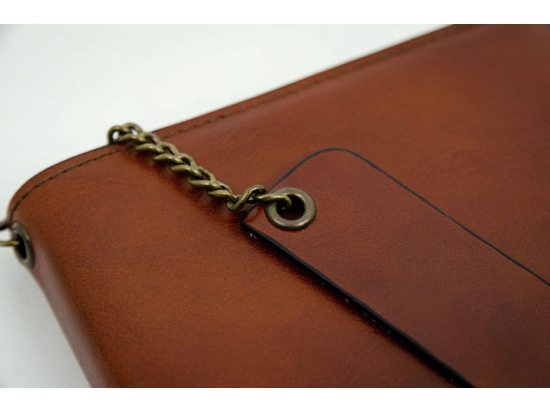 Bruin Leren Journal met hervulbare A5 blok - The Diary Of A Nobody