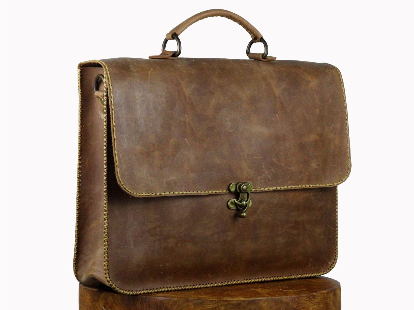 The Single Pocket Leren Aktetas