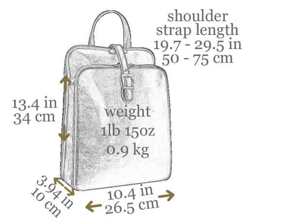 Rood Leren Rugzak - CLARISSA