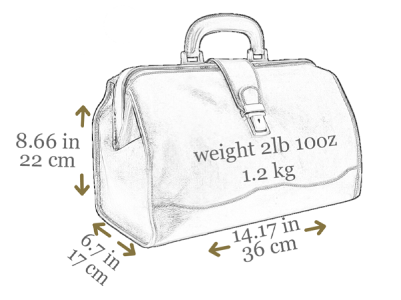Leren Dokterstas - DAVID COPPERFIELD