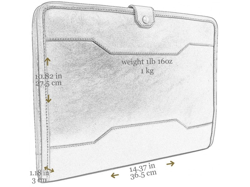 Donker Bruin Leren Portfoliomap - THE CALL OF THE WILD