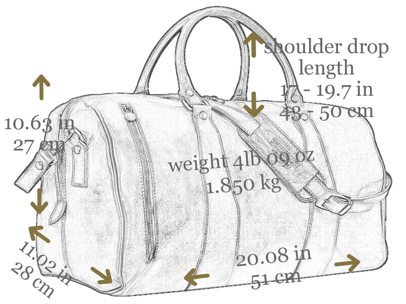 Leren Duffel Bag - WISE CHILDREN