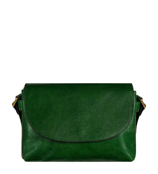Groene Leren Crossbody Tas voor Dames – Sophie