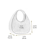 Zwarte Leren Halve Maan Handtas voor Dames – The Moon