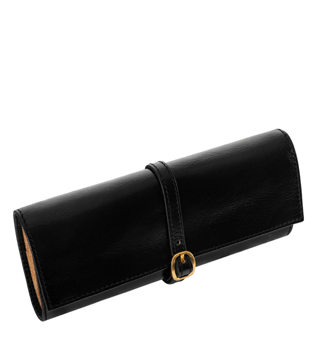 Zwart Leren Make-up Tasje, Siranden Tasje - Madame Bovary