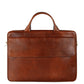 Bruin Leren Aktetas voor Laptop - The Sky