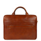 Bruin Leren Aktetas voor Laptop - The Sky