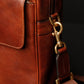 Bruin Leren Aktetas voor Laptop - The Sky