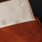Bruin Leren Aktetas voor Laptop - The Sky