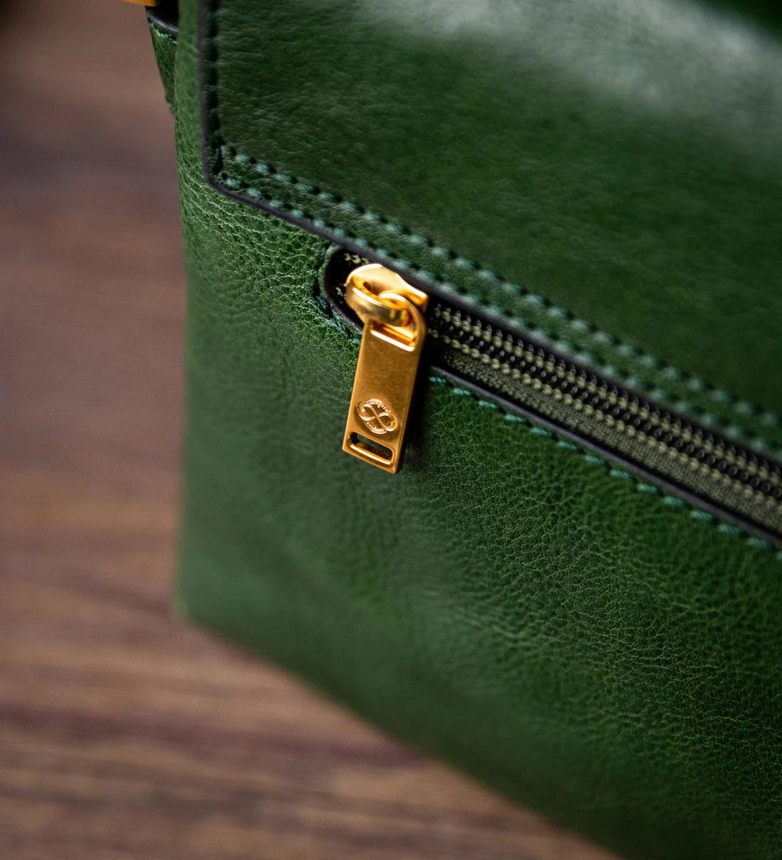 Groene Leren Crossbody Tas voor Dames – Sophie