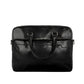 Zwart Leren Briefcase Laptoptas - ORLANDO