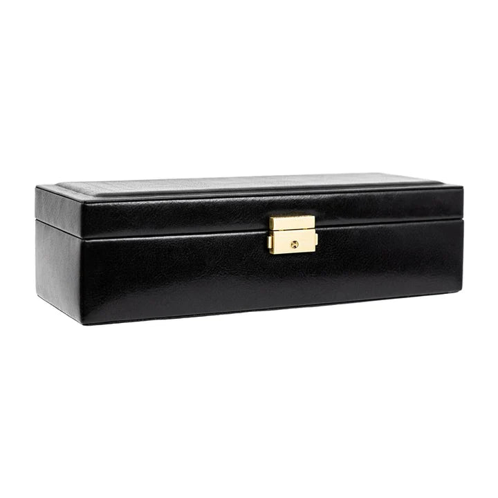 Zwart Lederen Horlogekist, Horloge Organizer - Herzog