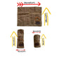 Waterdichte gewaxte canvas gereedschapsrol – duurzame organizer voor kampeer- en outdooruitrusting