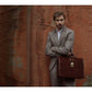 Bruine groote leren briefcase - The Firm