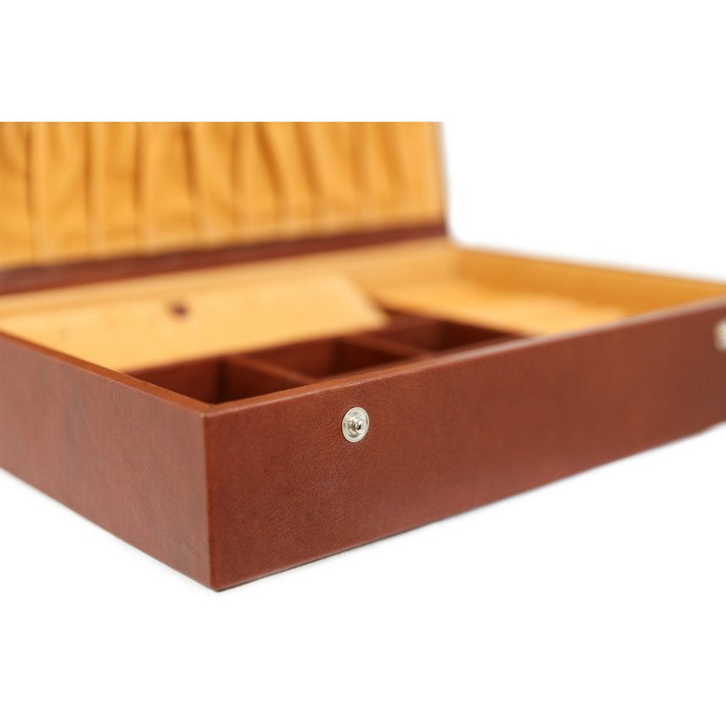 Unisex sieradendoos met accessoires in volnerfleer - The Line of Beauty