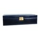 Blauwe Leren Horlogekist, Horloge Organizer - Herzog