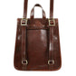 Bruin Volnerf Leren Rugzak, Convertible Schoudertas - The Illiad