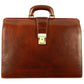 Bruine groote leren briefcase - The Firm