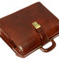 Bruine groote leren briefcase - The Firm