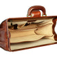 Bruine groote leren briefcase - The Firm
