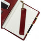 Rood Leren Journal met hervulbare A5 blok - The Diary Of A Nobody