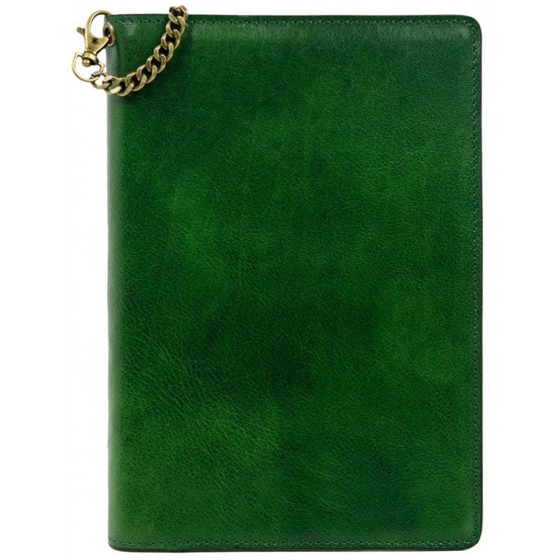 Groen Leren Journal met hervulbare A5 blok - The Diary Of A Nobody