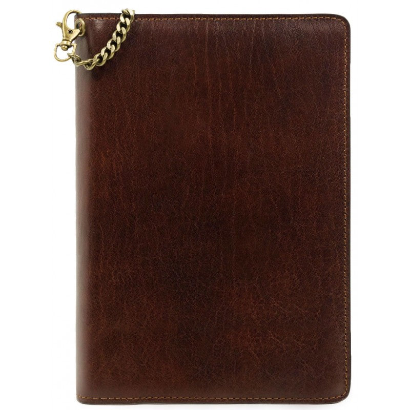 Donker bruin Leren Journal met hervulbare A5 blok - The Diary Of A Nobody