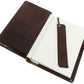 Donker bruin Leren Journal met hervulbare A5 blok - The Diary Of A Nobody