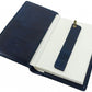 Blauw Leren Journal met hervulbare A5 blok - The Diary Of A Nobody