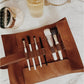 Amber Leren Make-up, Kwasten, Pennen Tasje een Etui - THE GIVER