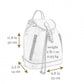 Bruine Leren Rugzak Voor Dames - WHITE NOISE