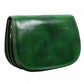 Groen Leren Cross Body Tas - MOONFLEET