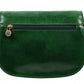 Groen Leren Cross Body Tas - MOONFLEET