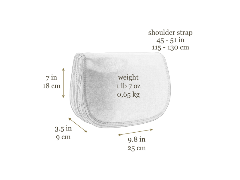 Bruine Leren Cross Body Tas - MOONFLEET