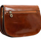 Bruine Leren Cross Body Tas - MOONFLEET